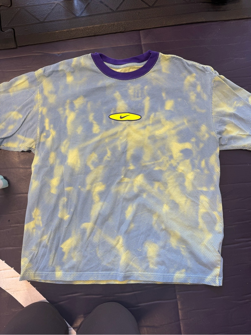 Men’s Nike sportswear Max90 T-shirt‎ in yellow and Purple Tie-Dye size M
